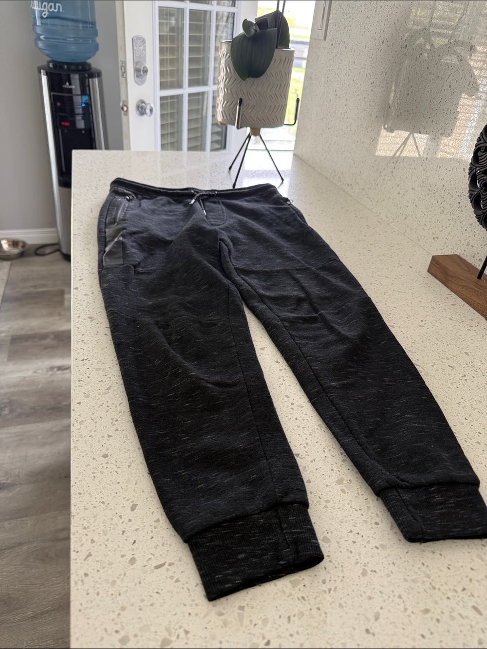 Kids Black Fleece Jogger Sweatpants - Cozy Everyday Wear